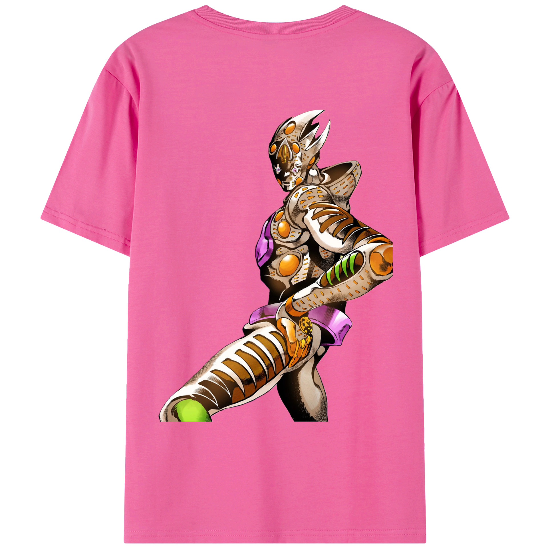 （画像用） ジョジョの奇妙な冒険 ジョルノ?ジョバァーナ JoJo's Bizarre Adventure Giorno Giovanna レディース半袖Tシャツ(バックプリント)